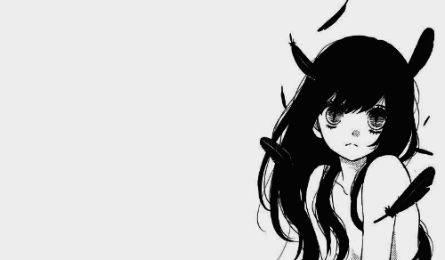 Hình Ảnh Anime Girl Đen Trắng Lạnh Lùng Dễ Thương | Vfo.Vn