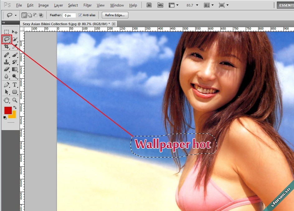 Hướng Dẫn Cách Xóa Chữ Trên Ảnh Bằng Photoshop Cs5 Cs6 | Vfo.Vn