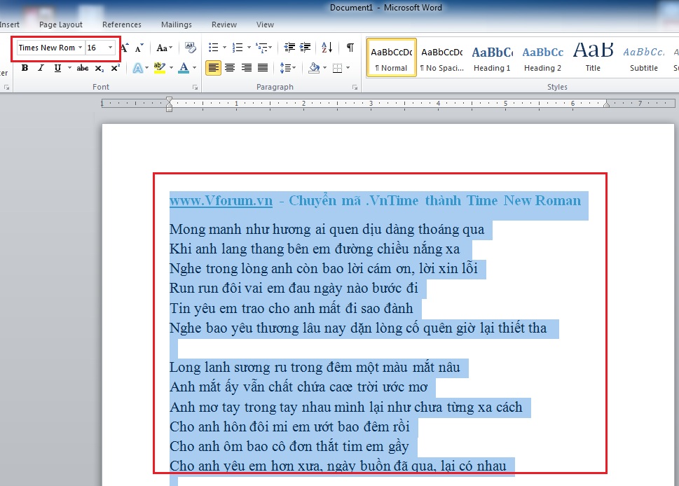 Chuyển phông chữ từ VnTime sang Time New Roman Word Excel phần mềm giúp bạn tạo ra các tài liệu chuyên nghiệp, chính xác và thông minh hơn. Không chỉ có thể chuyển đổi font chữ trong Word và Excel, phần mềm của chúng tôi cũng có thể hỗ trợ các định dạng file khác nhau. Sử dụng phần mềm của chúng tôi để đổi font chữ và tạo ra những tài liệu đa dạng và thiết thực.