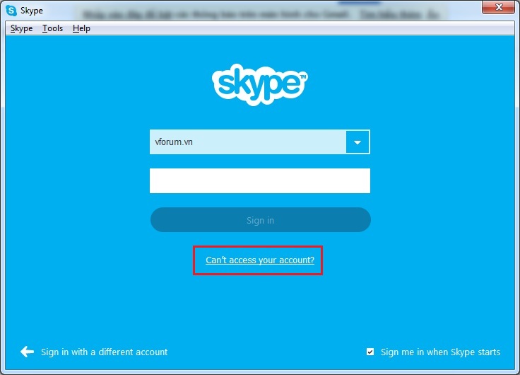 skype change password without microsoft account