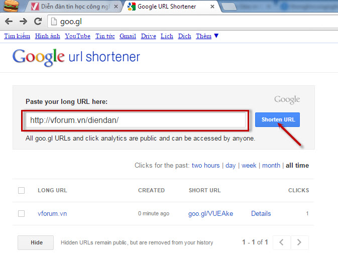 Cách Rút Gọn Link Google - Goo.Gl | Vfo.Vn