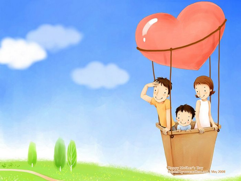 50 hình ảnh gia đình hoạt hình hạnh phúc cute ngộ nghĩnh