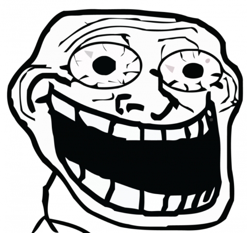 Download 50 Troll face black background images for a humorous touch