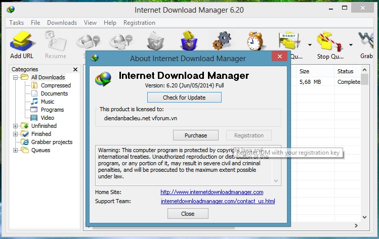 Download Idm 6.20 Mới Nhất Full Serial | Vfo.Vn