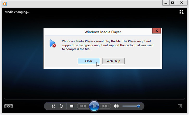 windows media player not working right in windows 10