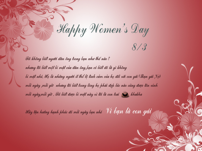 Những Lời Chúc 8-3 Hay Nhất - Thiệp 8-3 Đẹp Ý Nghĩa Ngày Quốc Tế Phụ Nữ |  Vfo.Vn