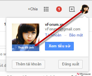 Cách đổi avatar ảnh đại diện Gmail Youtube Google  VFOVN