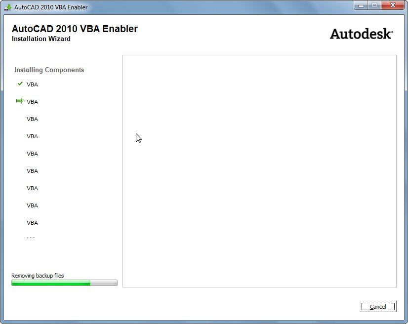 Установить vba для autocad 2014