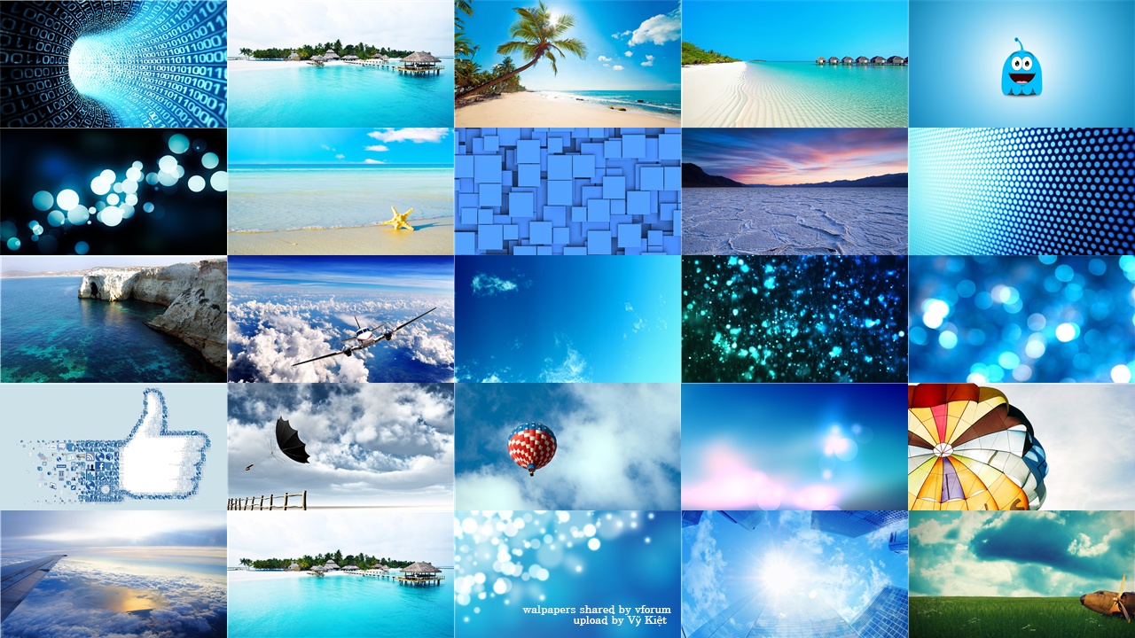 80 Hình nền xanh của biển và bầu trời đẹp nhất cho máy tính | VFO.VN