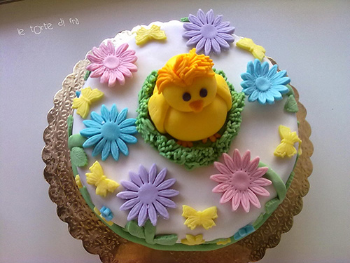 Bánh sinh nhật con gà đẹp dễ thương - Bánh kem tuổi Dậu 