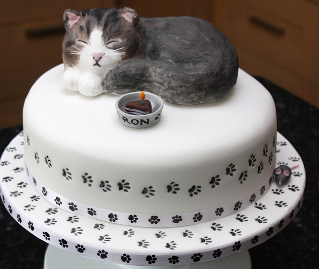 Bánh vẽ hình con mèo – Tiệm bánh Vani