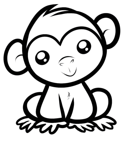 Cách vẽ khỉ con đơn giản Beyeu họcvẽ tậpvẽ tậptô vịt khỉcon khỉ   TikTok