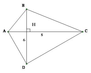 Cách tính diện tích tứ giác có 2 đường chéo vuông góc đơn giản và dễ hiểu