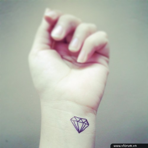 Hình Xăm Kim Cương Nhỏ Tattoo Kim Cương 3D Diamond Tattoo
