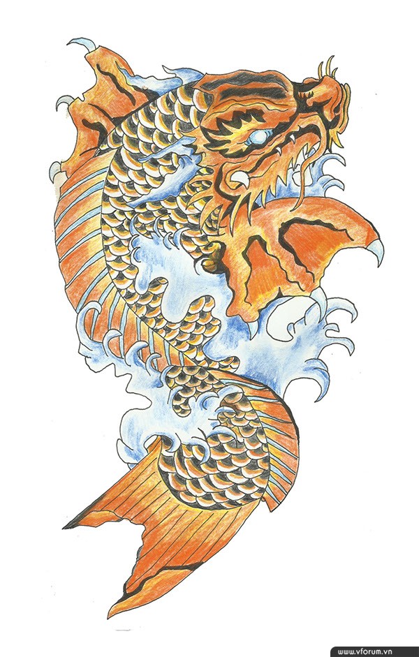 Ý nghĩa tranh cá chép hóa rồng trong phong thủy Châu Á