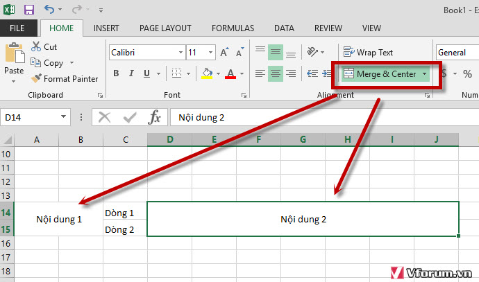 Cách Chèn Thêm Dòng, Xuống Dòng 1 Ô Trong Excel | Vfo.Vn