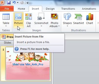 Cách chèn hình nền Slide template vào Powerpoint 20032016