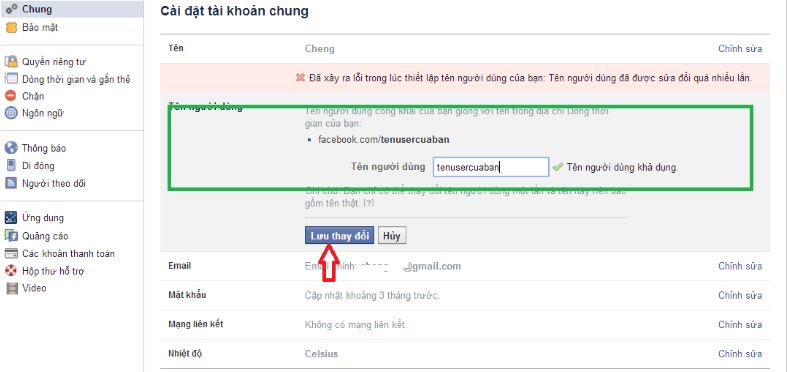 Bí kíp cách thay đổi tên đăng nhập trên facebook một cách nhanh chóng và dễ dàng