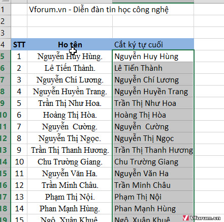 Xóa ký tự cuối Excel: Việc xóa ký tự cuối trong Excel trở nên dễ dàng hơn bao giờ hết với các công cụ tiên tiến. Chỉ cần một vài thao tác đơn giản, bạn có thể tinh chỉnh dữ liệu một cách chính xác và nhanh chóng. Thử ngay để trải nghiệm sự tiện lợi!