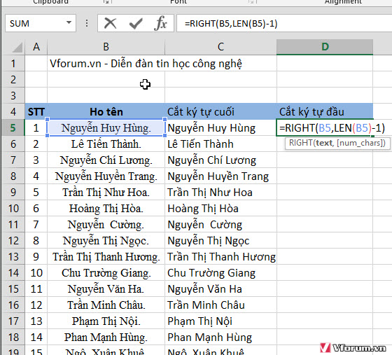 Hàm xóa ký tự chuỗi Excel 2024: Hàm xóa ký tự chuỗi sẽ giúp bạn dễ dàng xửa lỗi các giá trị không mong muốn trên bảng tính. Với phần mềm Excel 2024, việc ứng dụng các hàm xóa ký tự chuỗi trở nên đơn giản và nhanh chóng hơn bao giờ hết. Bạn sẽ tiết kiệm được thời gian và nâng cao hiệu quả công việc của mình.