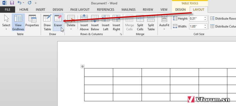 Hướng dẫn xóa đường kẻ bảng, xóa bảng giữ lại chữ …