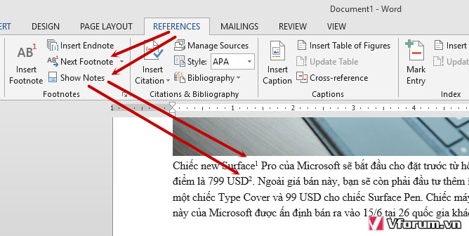 endnote in word