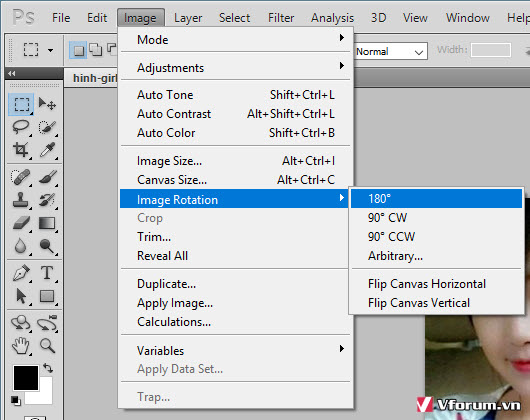 Hướng Dẫn Cách Xoay Hình Trong Photoshop Các Phiên Bản Cs3 Cs4 Cs5 Cs6 |  Vfo.Vn