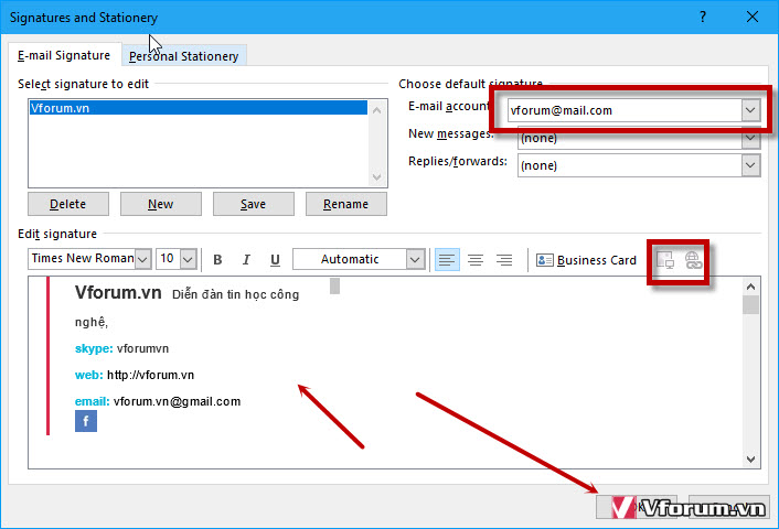 Hướng dẫn cách tạo chữ ký trong Outlook 2007 2010 2013 2016 ...