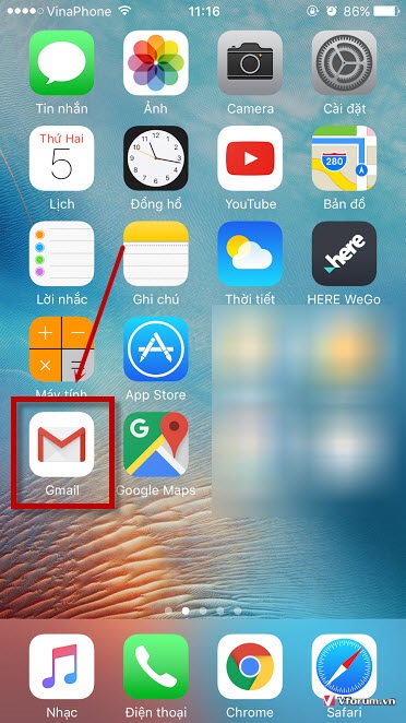 Hướng Dẫn Cách Gửi Gmail Trên Iphone, Gửi Ảnh, File Đính Kèm Qua Email Trên  Điện Thoại | Vfo.Vn