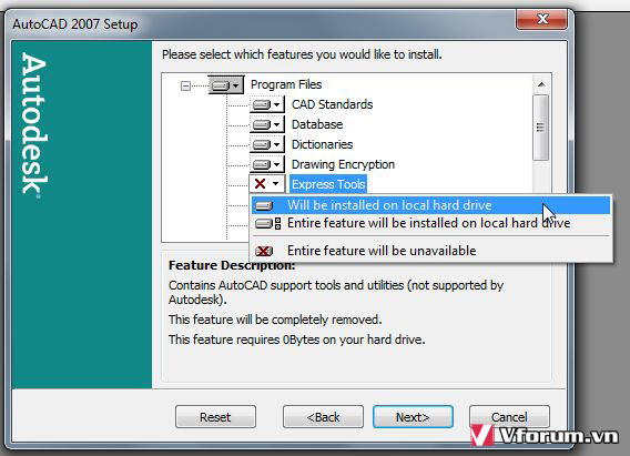 Cách cài đặt công cụ Express Tool cho AutoCAD 2007 2010 2013 2014 2015 2016  