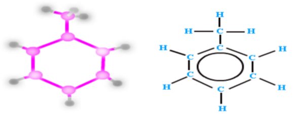 Công thức hóa học tổng quát cho quá trình tác dụng giữa C7H8 và KMnO4 là gì?