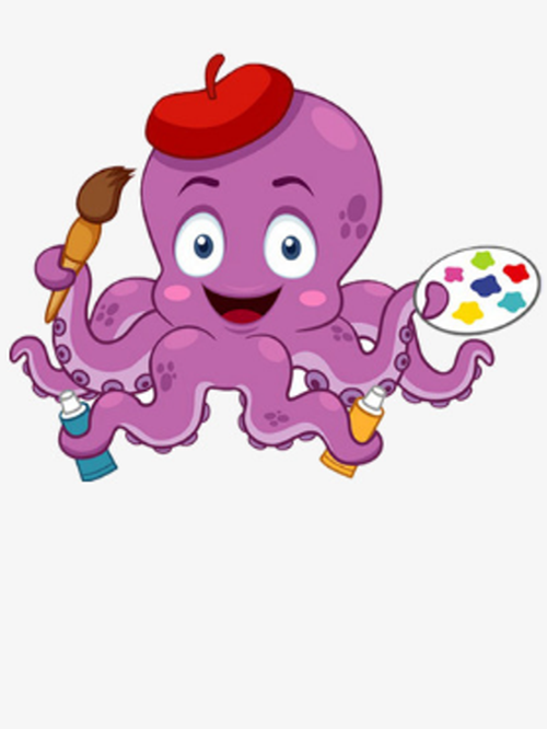 5 Bước Vẽ Con Bạch Tuộc Hạnh Phúc  Draw An Octopus  YouTube
