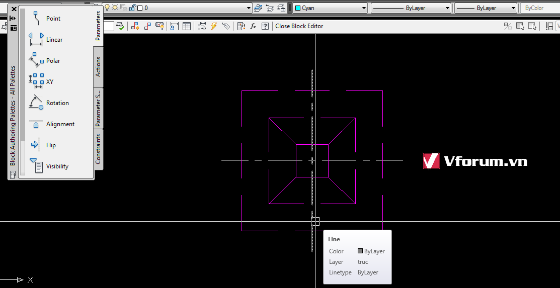 Cách Chỉnh Sửa Block Attribute Thuộc Tính, Block Ẩn Danh, Block Động Trong  Autocad - Block Editor Be | Vfo.Vn