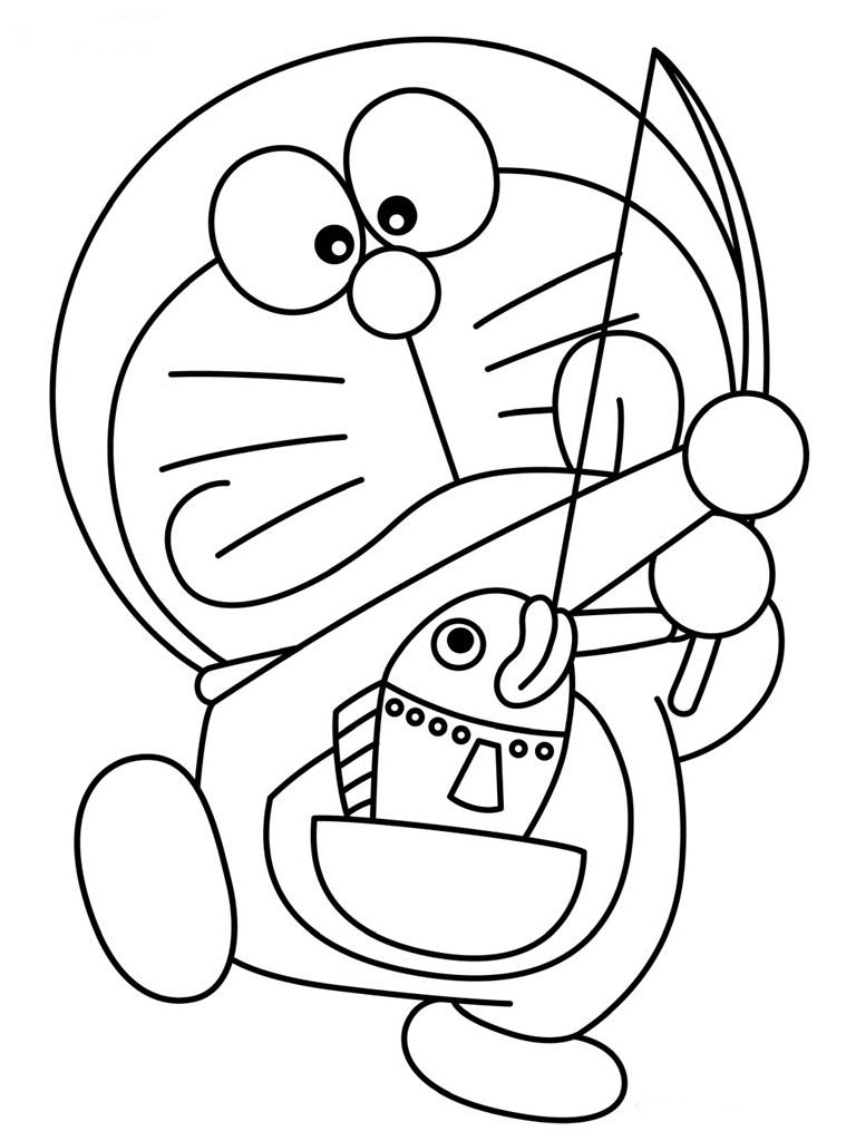 Bộ sưu tập hình vẽ Doremon và Nobita cho bé tô màu tại nhà - Xetreem