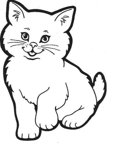 Hình Tô Màu Con Mèo, Hình Vẽ Con Mèo Dễ Thương | Vfo.Vn