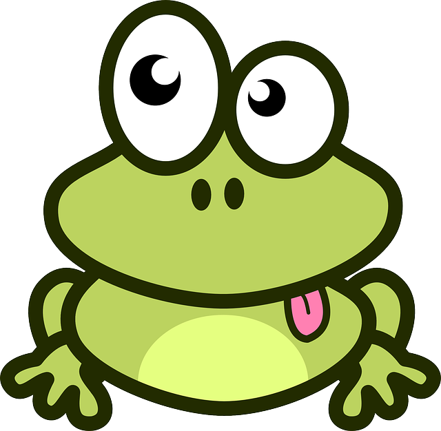 Hình vẽ con ếch tranh tô màu con ếch xanh dễ thương  VFOVN