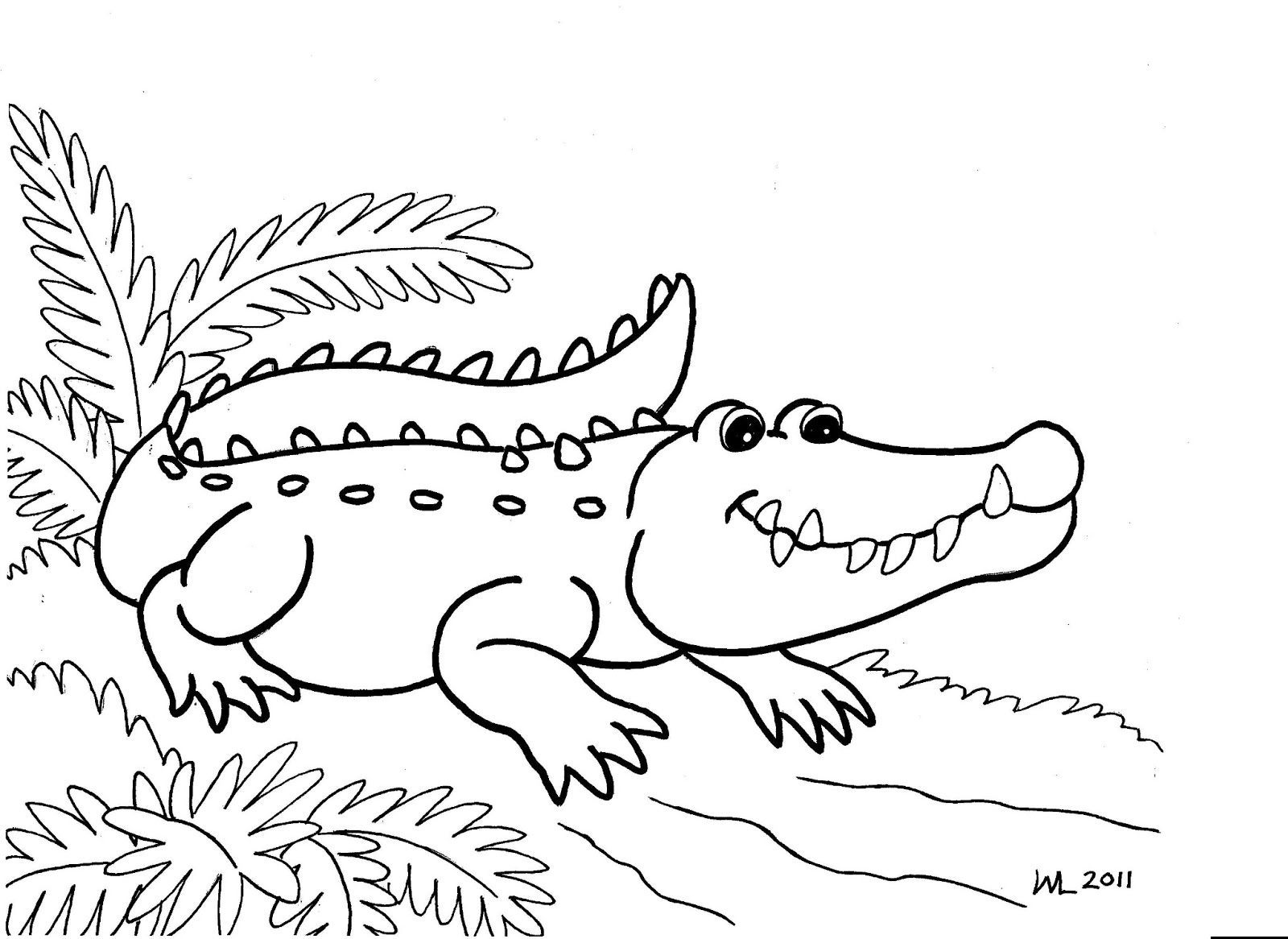 Cách vẽ cá sấu đơn giản chỉ với 10 phút