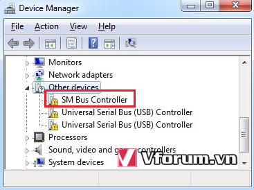 Làm thế nào để cài đặt driver SM Bus controller trên Windows 7 64 bit?
