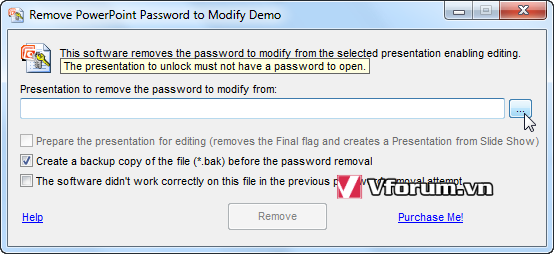 Download phần mềm gỡ bỏ pass file trình chiếu Powerpoint - Remove PowerPoint Password to Modify Phan-mem-remove-powerpoint-password-to-modify