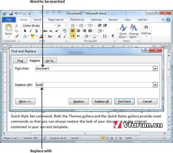 Hướng Dẫn Sử Dụng Tính Năng Find And Replace Trong Word 2010 Từ A Z Vfovn 2838