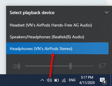 Sửa lỗi kết nối tai nghe bluetooth nhưng không nghe được trên Windows